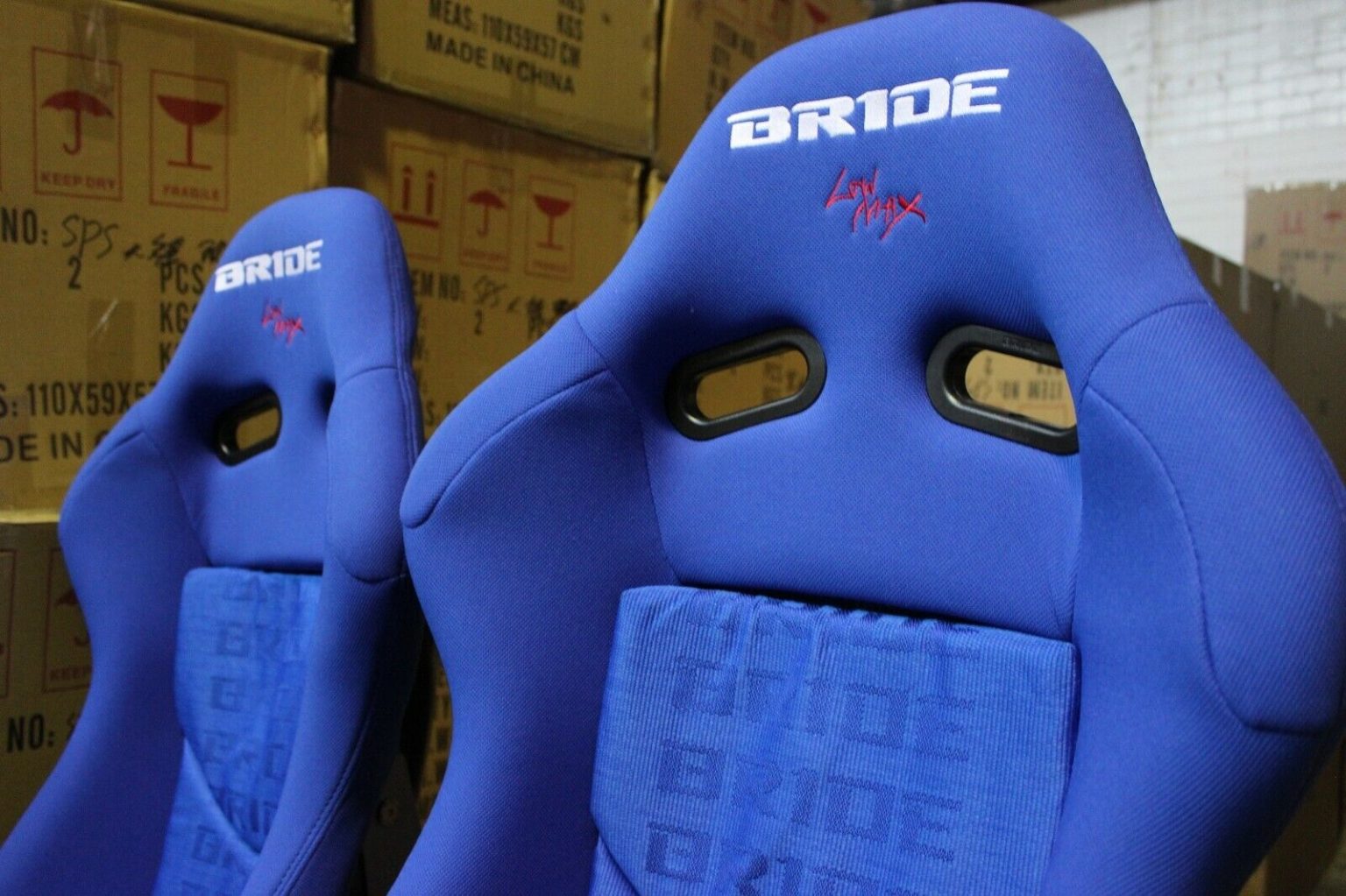 1x Bride Seat stradia Blue Fiberglass Bride Japan ADR appv Car Racing