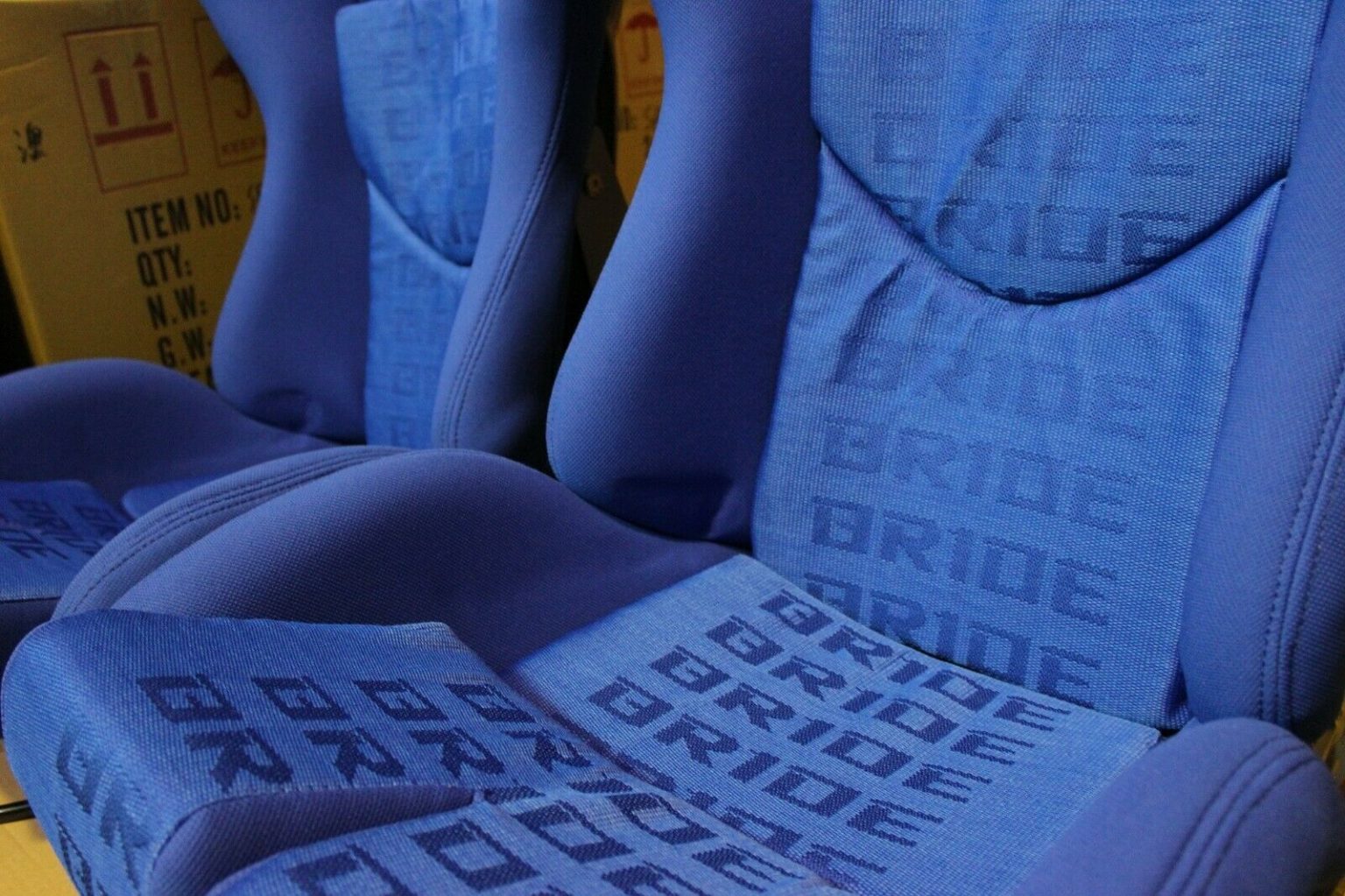 2x Bride Seat stradia lowmax, Large Black Fiberglass Blue international