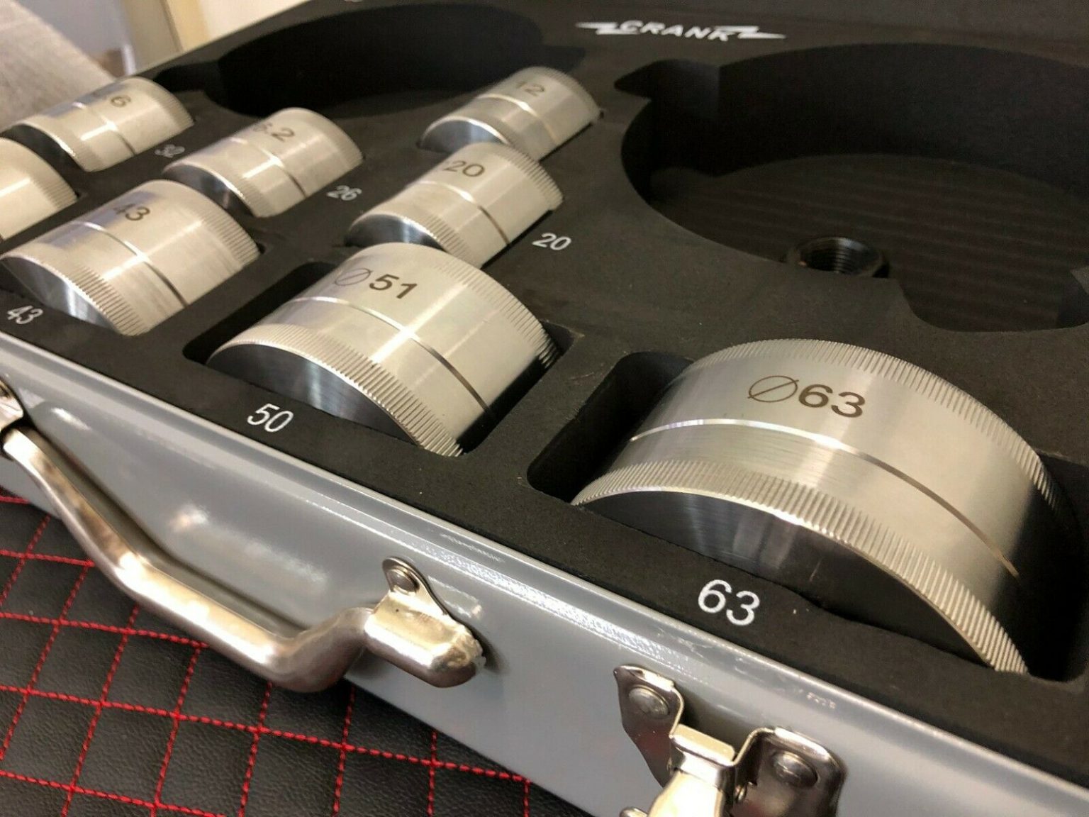 36 Pcs Dimple die hole punch set. 16 63mm cut, 1/22.5" in RADIUS Premium kit Croydon