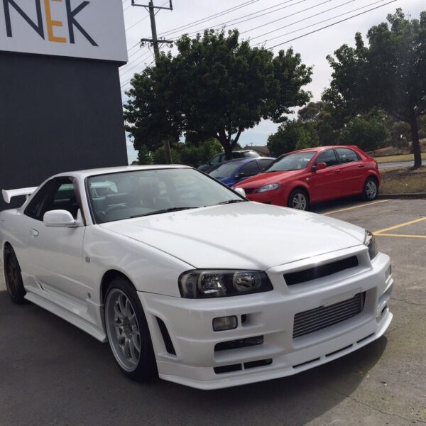 Skyline R34 GTR Conversion East Bear Style Body Kit – Skirt Extension Only (GT/GTT)